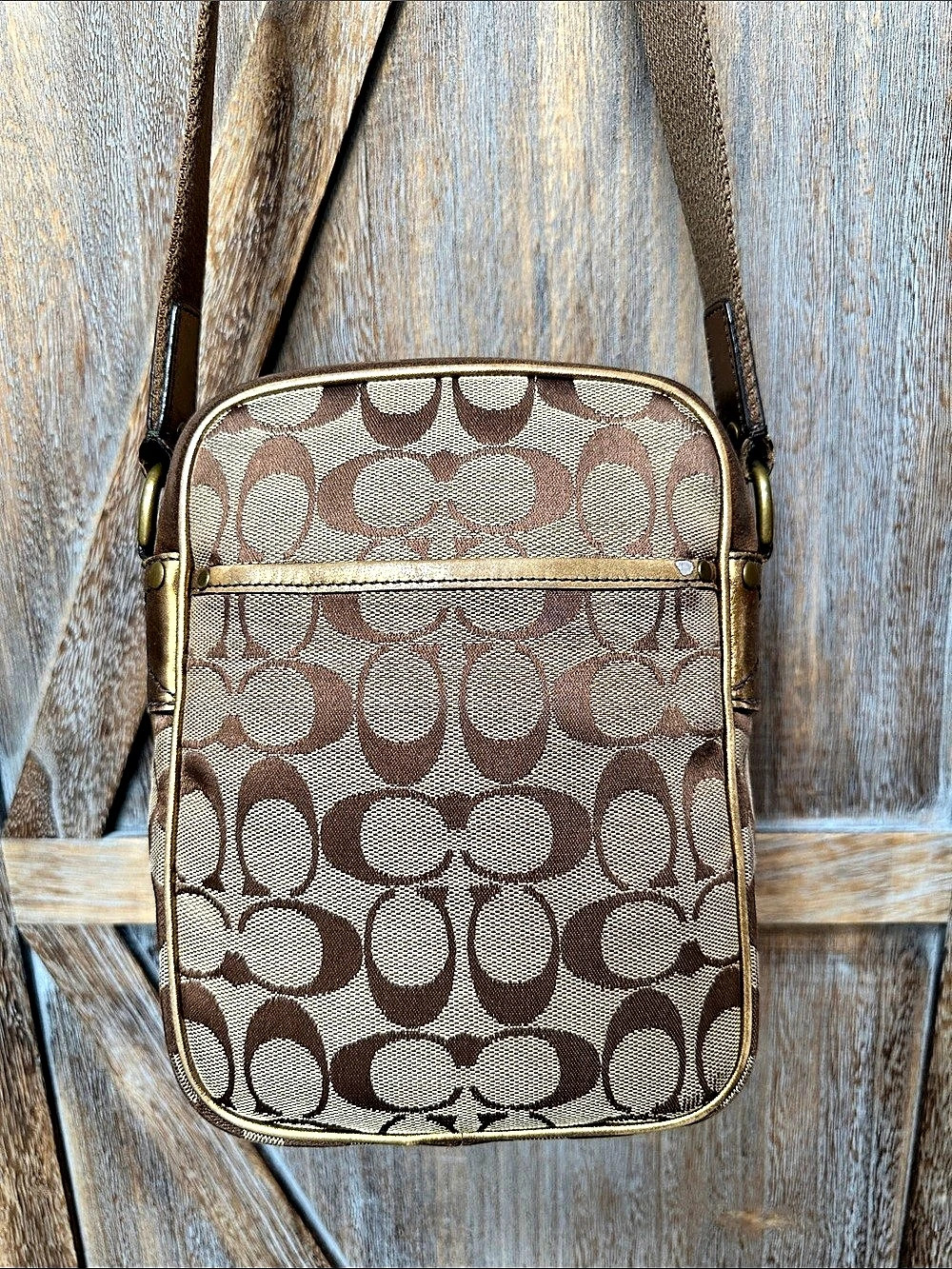 Coach Vintage Special Edition 2004 Legacy Leather & Suede  Crossbody Bag - Picture 6 of 16